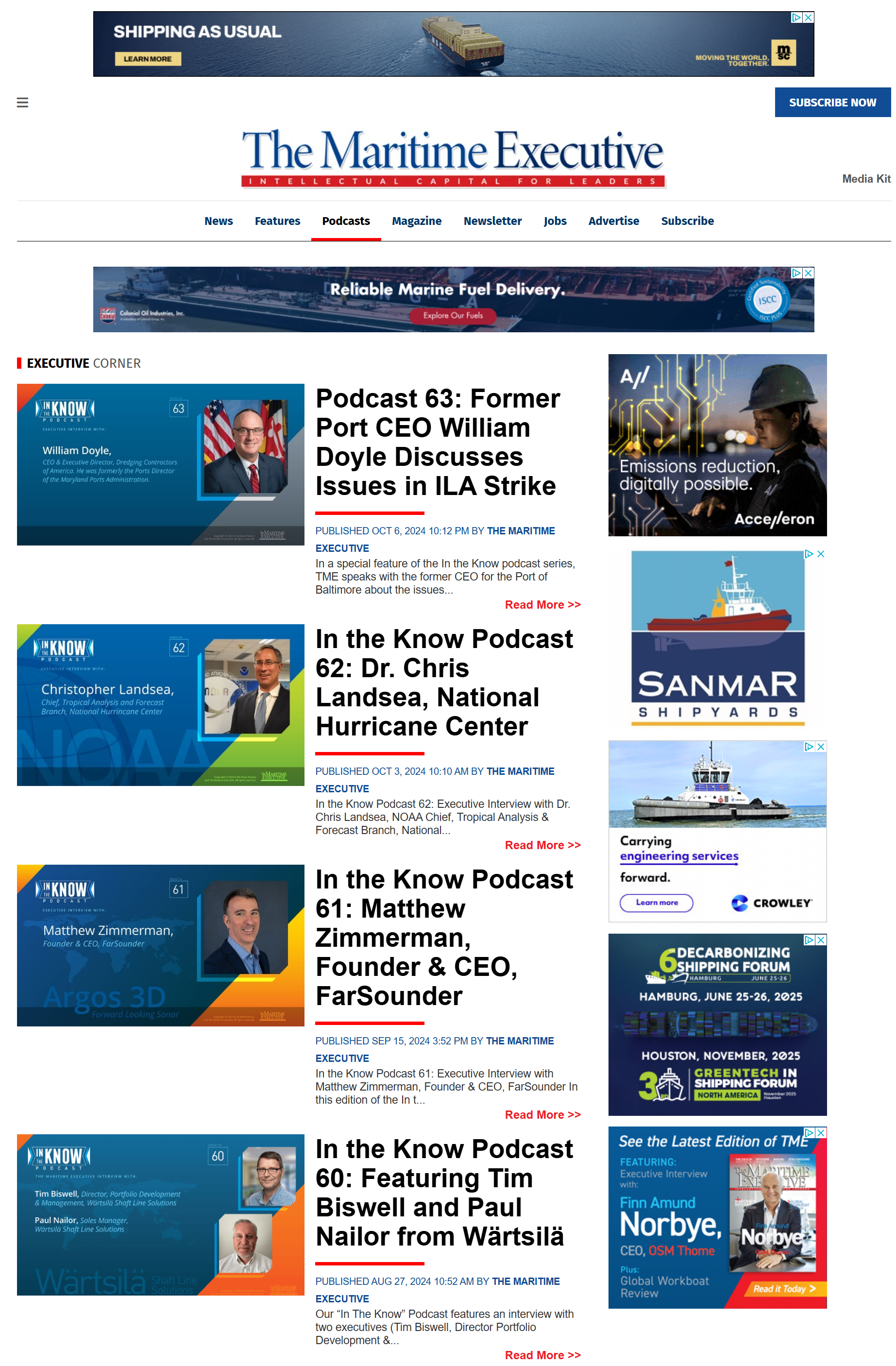 Podcast Page